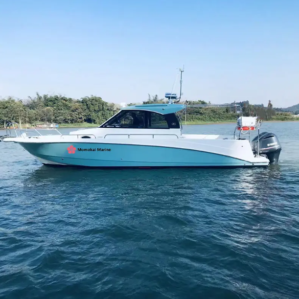 New Design 36ft 10.8m Fiberglass 12 People Sports Fishing Boat High Speed Boat for Sale with Outboard Engine Boat Fishing